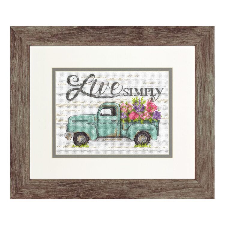 Flower Truck Cross Stitch Kit! Everything you need for a radiant, floral legacy. Whimsical, high-quality, and boutique-ready. The key element for your rich art.
