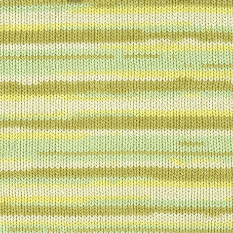 Close-up of Hamanaka Wash Cotton Gradation, featuring a soft matte texture and a variegated colorway that shifts seamlessly between complementary shades.