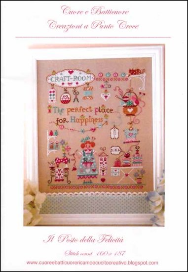 Cuoree e Batticoure Il Posto Della Felicita Cross Stitch Chart