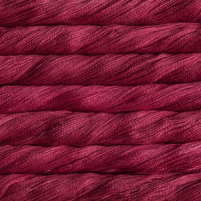 Hand-Dyed Lace Weight Yarn, Luxury Silk Knitting Fiber, Malabrigo Singapore.
A 50g skein of Malabrigo Silpaca yarn, showcasing its signature hand-dyed variegation and the luminous sheen of the silk-alpaca blend in Ravelry Red colour