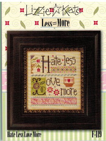 Lizzie*Kate Less = More - Cross Stitch Charts