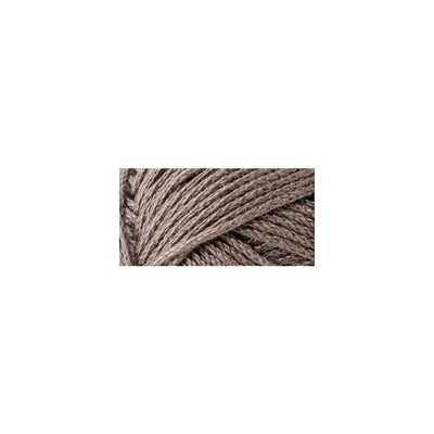Lion Brand 24/7 Cotton! Premium mercerized strength. Breathable, vivid, and boutique-ready. The "mechanical necessity" for your hardest-working art  in "Cafe Au Lait" Brown Colour
