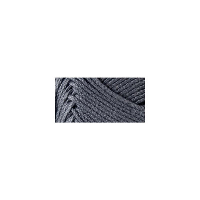 Durable Lion Brand 24/7 Cotton yarn in a worsted weight, ideal for structured projects like market bags, home decor, and garments in Charcoal colour