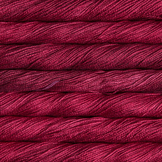 Mulberry 100% silk yarn ,malabrigo in ralvery red colour