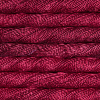 Mulberry 100% silk yarn ,malabrigo in ralvery red colour
