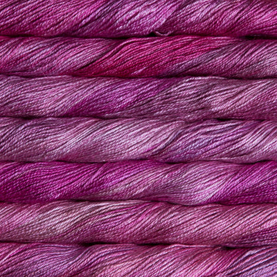 Mulberry 100% silk yarn ,malabrigo in pink english rose colour