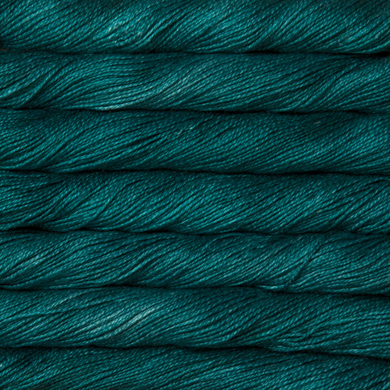 Mulberry 100% silk yarn ,malabrigo in teal green colour