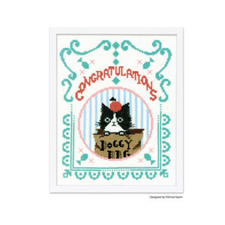 Olympus "Chaton Chaton Muzu" Cross Stitch Kit by Shinzi Katoh