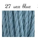 A ball of Pierrot Ami Cotton Bulky in Sax Blue Colour; a high-quality Japanese import yarn that combines the softness of 100% cotton with the durability needed for home decor