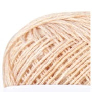 Close-up of Pont du Gard linen thread, highlighting the crisp, uniform spin and the natural strength of the 100% French flax