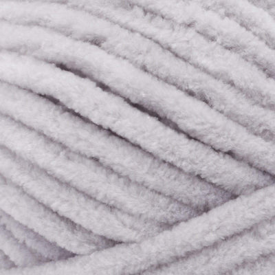 Soft Premier Parfait Chunky yarn in a large skein, showing the thick, velvety chenille texture in Fog grey colour