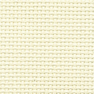 A close-up of premium 16-count Aida cloth, showcasing its precise even-weave grid. The fabric features a crisp, firm texture in a neutral tone, ideal for detailed cross-stitch projects that require a cleaner, more refined look than standard Aida