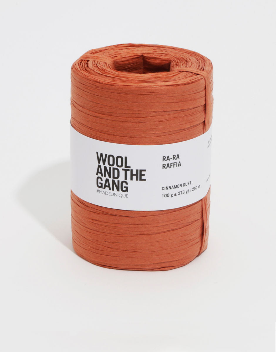 Wool And the Gang Ra-Ra Raffia Yarn Cinnamon Dust Colour