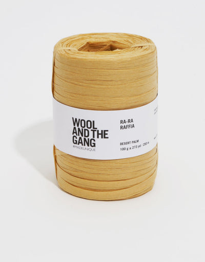 Wool And the Gang Ra-Ra Raffia Yarn Desert Palm Colour