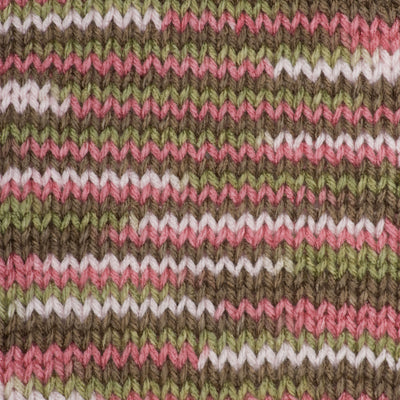A 5oz (141g) skein of Red Heart Super Saver yarn; a machine-washable and dryable yarn perfect for long-lasting home decor and charity knitting
