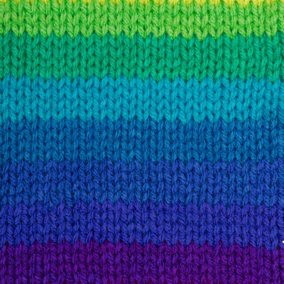 A 5oz (141g) skein of Red Heart Super Saver yarn; a machine-washable and dryable yarn perfect for long-lasting home decor and charity knitting