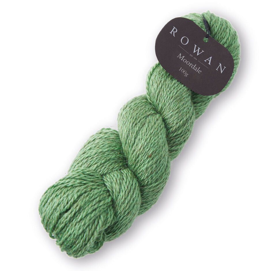 Rowan Moordale 100g (70% Bluefaced Leicester Wool 30% Alpaca) in pea green colour