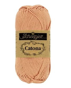 Scheepjes Catona 50g mercerized cotton yarn in Camel Color/ 502]; the industry-standard 100% cotton for amigurumi and crochet toys.