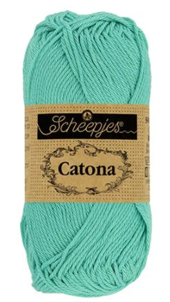 Scheepjes Catona 50g yarn in Tropic Color; a premium 100% mercerized cotton yarn with a subtle sheen, perfect for amigurumi and detailed crochet