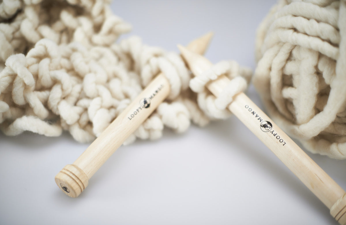 **SALE** Loopy Mango Yarn Chunky Straight Knitting Needles
