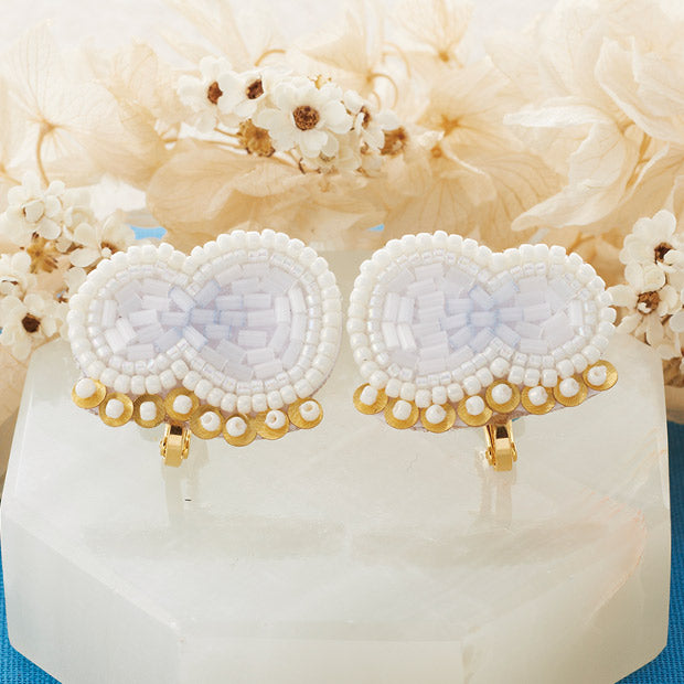TOHO BEADS Maison De Broderie イヤリング ビーズ刺繍