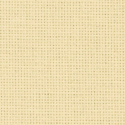 Close-up of premium 14-count Aida cloth showing the precise, even weave of the fabric