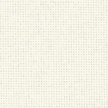 A close-up of premium 16-count Aida  in antique white cloth, showcasing its precise even-weave grid. The fabric features a crisp, firm texture in a neutral tone, ideal for detailed cross-stitch projects that require a cleaner, more refined look than standard Aida
