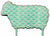 Vintage Blue Sheep ~ Needle Minder