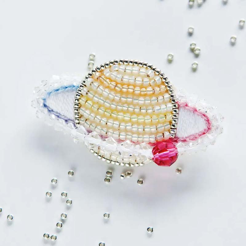 Beads Brooch Kit - Designed by Anne Mika Inagaki