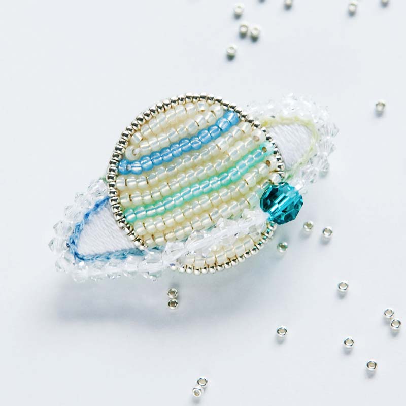 Beads Brooch Kit - Designed by Anne Mika Inagaki