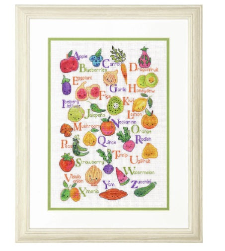 Dimensions Counted Cross Stitch Kit- Fruits and Vegetables