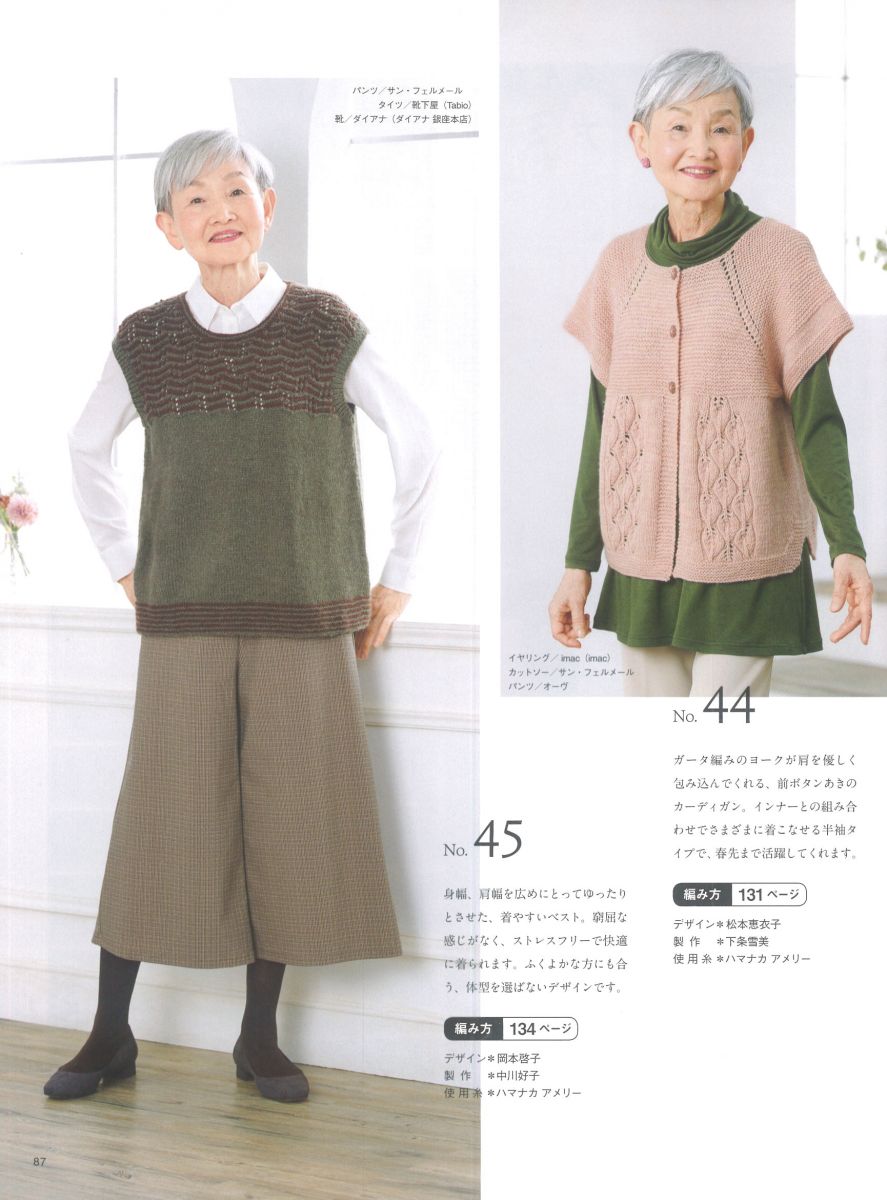 A preview of the 40+ projects included in the book, ranging from hats and scarves to full-sized sweaters