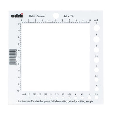 Addi Knitting Needle Gauge