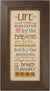 Lizzie*Kate Life is Not Measured Cross Stitch Chart