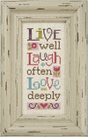 Lizzie*Kate Live Laugh Love Cross Stitch Chart