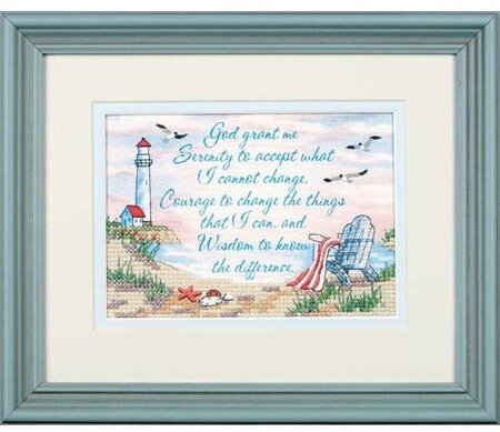 Dimensions-Serenity Prayer Stamped Cross Stitch Kit