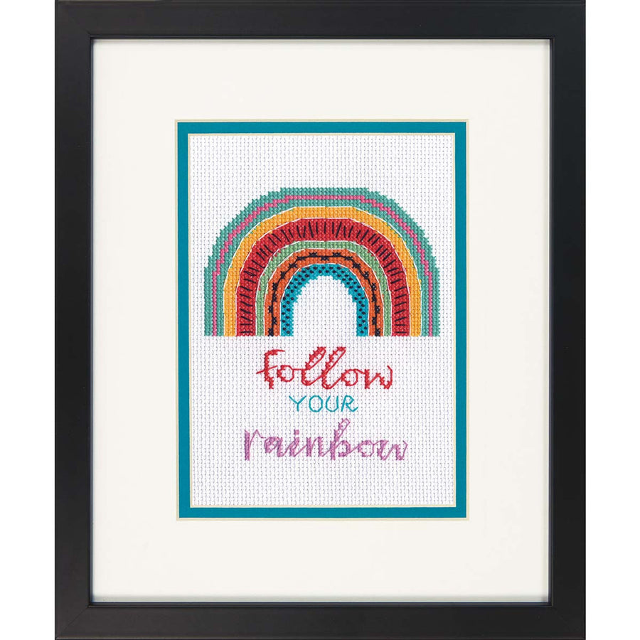 Dimensions Counted Cross Stitch Kit- Follow your Rainbow
