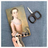 Squirrel Schoolgirl Vintage Postcard Thread Holder